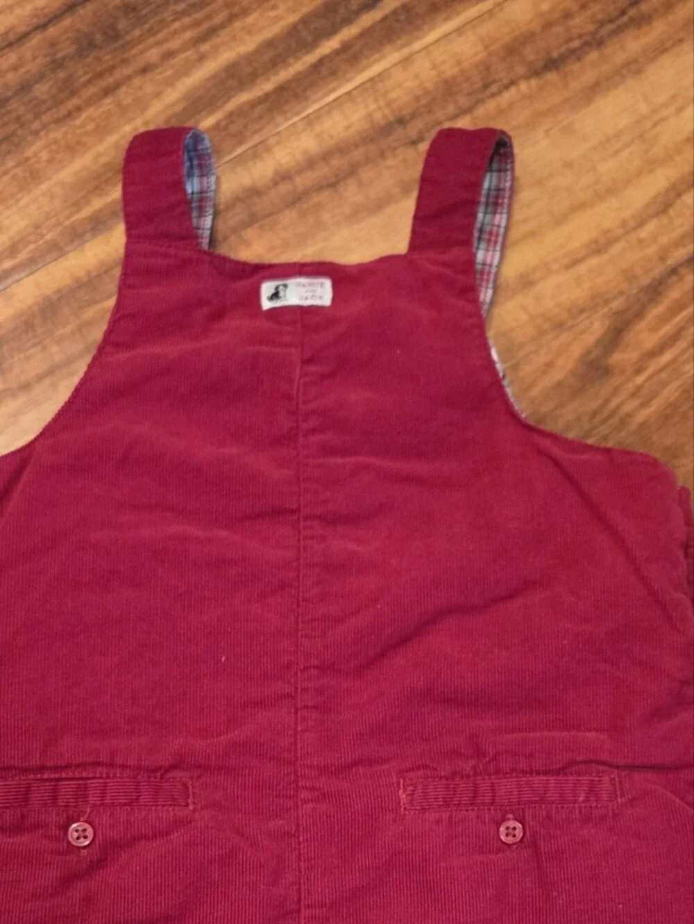 Janie and Jack EUC 12-18 Months Red Corduroy Overalls, Bodysuit and Dog Sweater